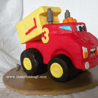Chuck The Truck This is a duplicate of the cake I made for my son's birthday. This is a dummy cake for entry in the state fair.