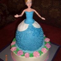Cinderella Cake This is my first doll cake. It was more work than I expected, but was a good learning experience. 10" chocolate, 6" yellow,...