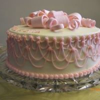 Fondant Bow And Stringwork first attempt at both fondant bow and stringwork. anyone have any tips on how to do stringwork?