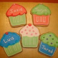 Cupcake Cookies Cupcake Cookies made with NFSC & antonia74 RI details and rolled fondant. Made a few as quick samples for a client to decide on what...