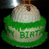 Golf Ball I was asked to make this cake for a 12 year old boy. He loves to play golf. His initial are S.T. so my wonderful husband designed and drew...
