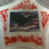 Patriotic Cake With Edible Picture Edible picture