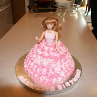 Ryan Birthday My first Barbie cake - what fun! I emailed several of my girlfriends and let them know that this would be the dress they would be wearing...