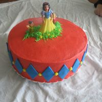 Snow White I did this cake very last minute as both of my children were in the school play Snow White. The dolls are pollys, and the rest is...