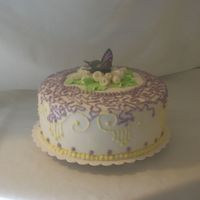 Butterfly Birthday Cake A cake I made for my great aunt with what I had on hand. Got the idea from CC of course!