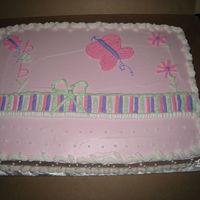 Carters Theme Very simple and girly. I got this idea from a CCr. My customer really liked the final look on this cake