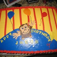 Jacob's 1St B-Day This was a sheet cake made for a friends little baby.