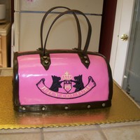 Juicy Couture Purse Cake juicy couture purse cake covered in MMF.