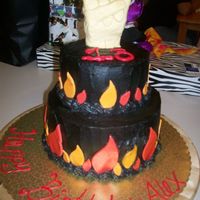 Rock N' Roll Inspired by one of Duff's cakes on ACE OF CAKES