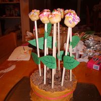 Flower Pot Cake It's been a while now since I made a cake but this was fun and quick. I made it for my RA at the dorms, her birthday was Wednesday....