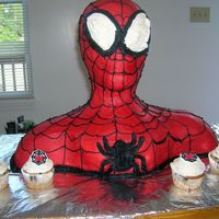 3D Spiderman This is a common one on CC, I loved it and had been wanting to give it a try. It was my first paid cake and the customer loved it. It was...