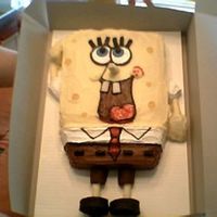 Spongebob All parts of cake is edible. Covered with BC.