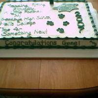 Ahs Graduation First paid cake. Half chocolate, half white full sheet cake. Thanks ofdwife for the poem inspiration!