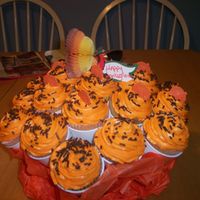 1St Cupcake Bouquet my first attempt at a cupcake bouquet. I think it turned out okay.thanks for looking.