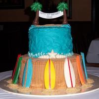 Surf Board Cake 