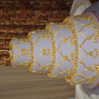 16Th Birthday Cake Cakes covered in lavender fondant and royal icing piping painted gold.