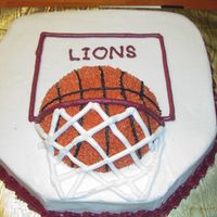 Basketball Cake Cake for my nephew's birthday.