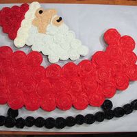 Cupcake Santa Close up of Santa