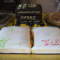 Graduation Books Guest were able to sign open book with edible food markers