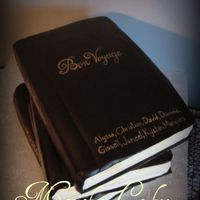 Bon Voyage Book This was done for three teachers leaving the school I work at. Each book is a different flavor: Choc brownie cake w/ caramel filling...