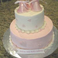 Baby Bailey Catherine Buttercream icing and gumpaste booties