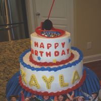 High School Musical Buttercream with Fondant accents