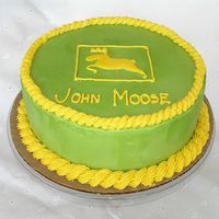 John Moose Cake Chocolate cake, frosted in BC icing. Decorations are also BC. Thansk for looking!