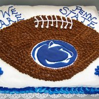 Penn State The lion is colorflow and everything else was just a mess, the cake was falling appart (to much air in the batter I think) the stars...