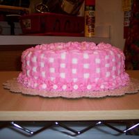 Side View Of Swirl Flower Cake 