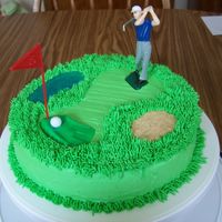 Golf Cake I made this for my husbands birthday. He LOVES golf.