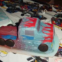 Optimus Prime This was my first try at Optimus Prime for my son's 4th birthday!!!