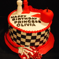 Twilight Themed Birthday Cake This was just your everyday twilight request! LOL I cut the black and white square pieces out, and placed them one by one, to make a...