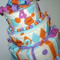 Lexi & Gavins Birthday. Fun cake, but the mom gave me so many color restrictions.