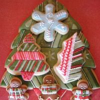 Cookies Sweet Christmas Gifts I used metal cutters for the small cookies and I created a large pattern on heavy paper to cut out the large tree. After baking I let the...