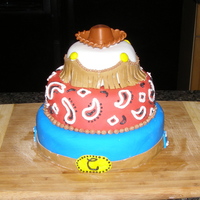 Cowboy Cake This cake was made for my sons 2nd birthday. Thanks to all the other cowboy cakes out there that helped me design this one. It was covered...