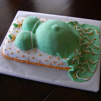 Bump Cake This was so much fun to make and the hit of the party!!! Thanks to all the other bump cake posting for the ideas!