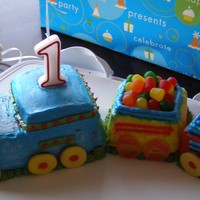 Train OK-so this one didn't work out that great. The dye from the frosting bled really bad over night.