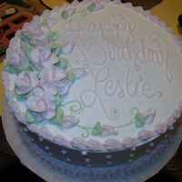 Happy Birthday This is a 10" yellow with white icing.