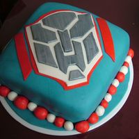 Transformers Cake All MMF, 8" cake.