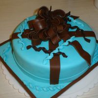 Lady's Birthday Cake This is an all MMF 9 inch bithday cake