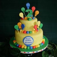 Birthday Balloons This is a 2nd Birthday Balloon Cake. I had fun with the colors for a little one! :D As always, inspiration from many...