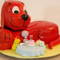 Clifford And Friends My son's 2nd birthday cake. This was a labour of love! It's Clifford the big red dog and hand molded figurines of his friends at...