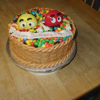 Basket M&m's This was for a friend who loves baskets and m&m's. The large guys were plastic I found at the store and I just added the eyes and...