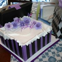 Lingerie Box Made this for my best friend's birthday. My first box cake, thank you sugarshack for your FABULOUS instructions!