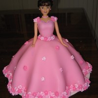 Prink Princess Cake This is my first doll cake, I relied heavily on the picture on the Wilton cake pan box for the doll mold, which my 4 year old saw on the...