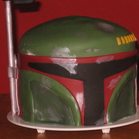 Boba Fett Boba Fett cake in fondant.