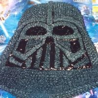 Vader Cake Beware! May turn poop colors!!! Too much black icing coloring + eat too many pieces= Blue poop :)