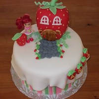 Strawberry Shortcake's House Thanks to SO many CC members for the inspiration for this cake!! it's one of my favourites :) RKT house covered in fondant, fondant...