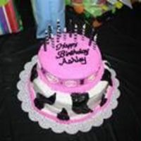 My Niece's 12Th Birthday Cake She wanted pink and black and zebra stripes!