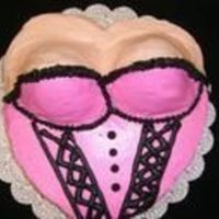 Bustier I made the cake for my own lingerie shower!